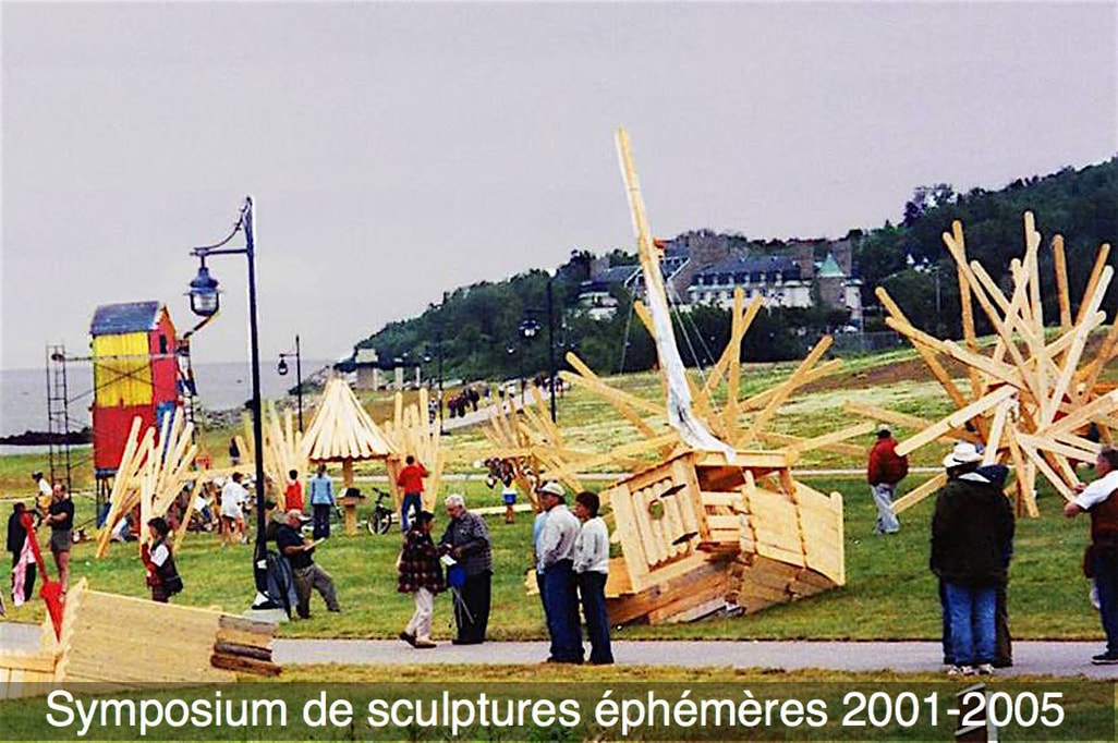 Photo Symposium de sculptures éphémères 2001-2005.–Photo Bernard Gendron